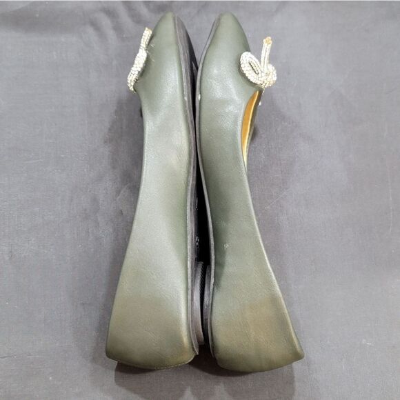 BRAND NEW LYNX JEWEL BOWNOT EMBELLISHMENTS SLIP-ON WOMEN"S FLAT - Picture 8 of 13